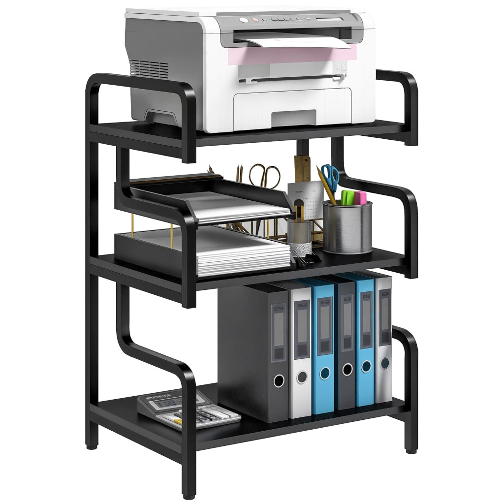Libreria scaffale 3 livelli ¨C Minimal ¨C metallo nero 55x40x77