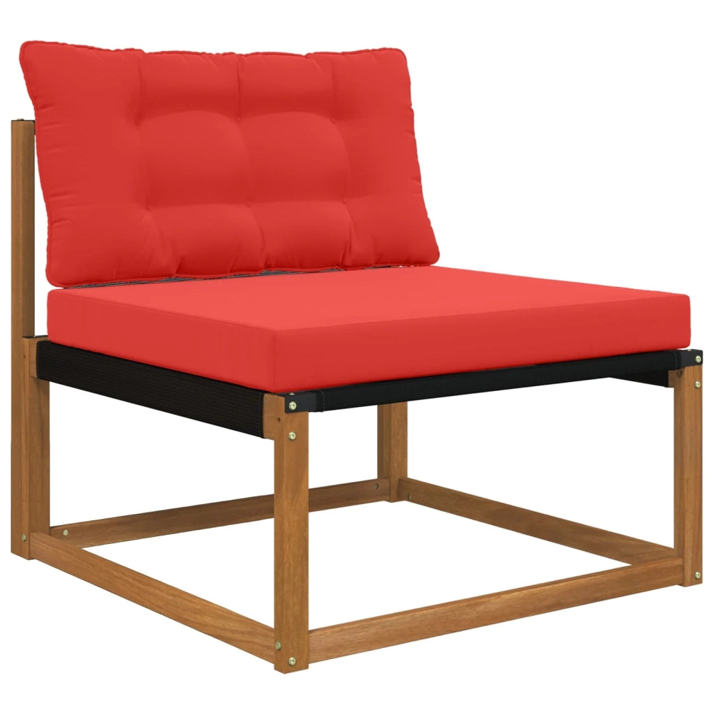 Cuscino per divano da esterno 2 pcs Rosso Poliestere 900903