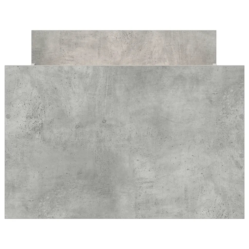 Giroletto con Testiera e Pediera Grigio Cemento 75x190 cm