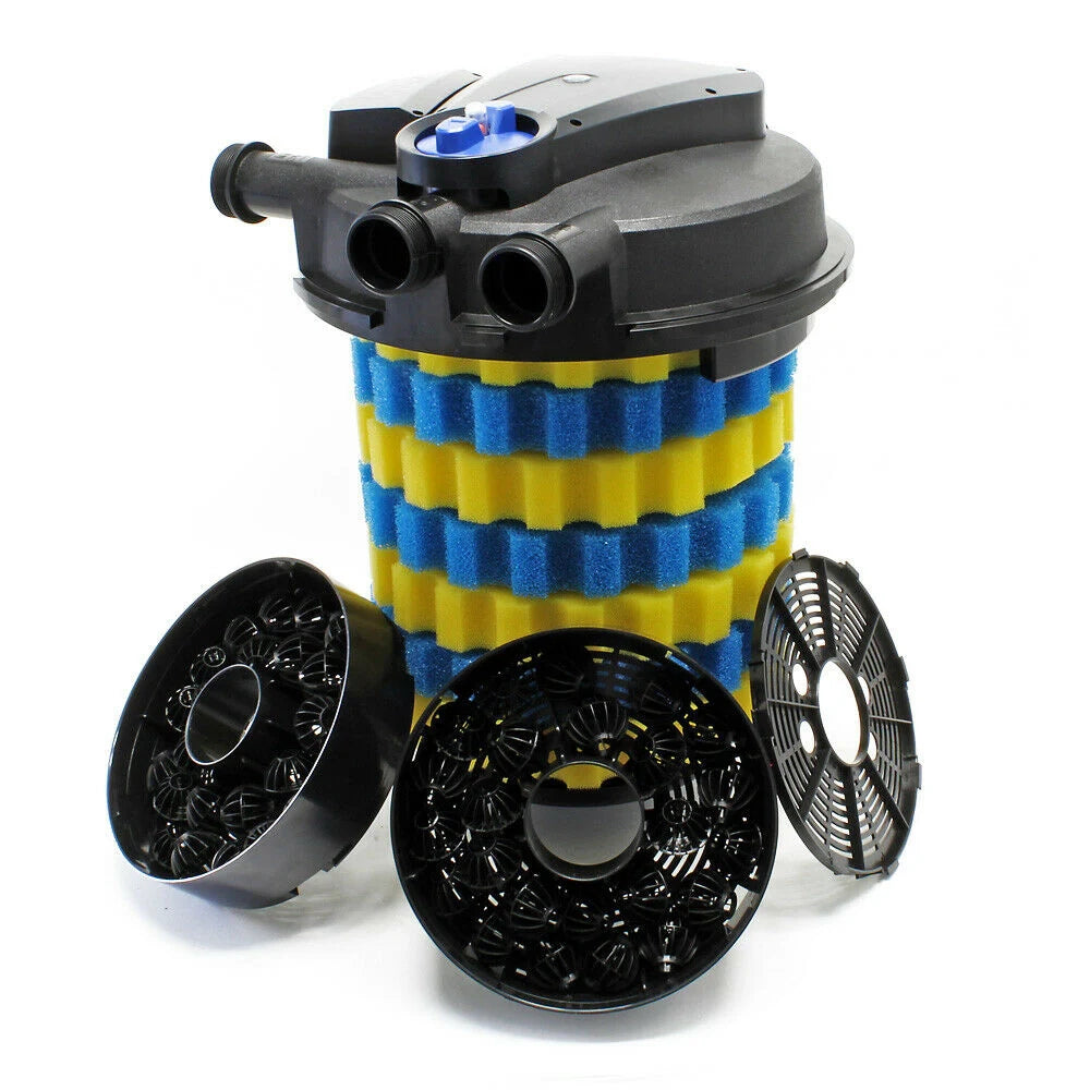 Kit di filtrazione set 100000 litri 55 watt pompa UVC 8000 l/h tubo 10 m 16_0001914