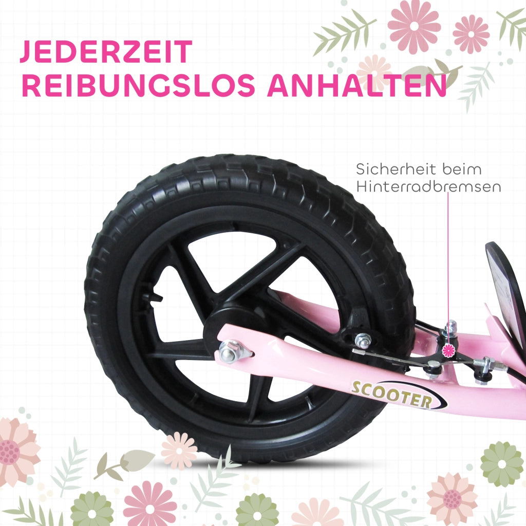 Scooter per bambini Tretroller ¨C zephmum ¨C rosa 120x52x88 cm