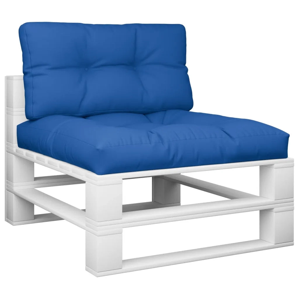 Cuscini per Pallet 2 pz Blu Reale in Tessuto 360699