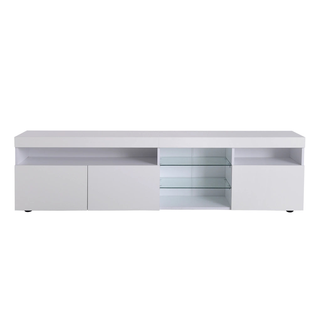 Mobile TV con LED ¨C MINIMAL ¨C Bianco, 180cm