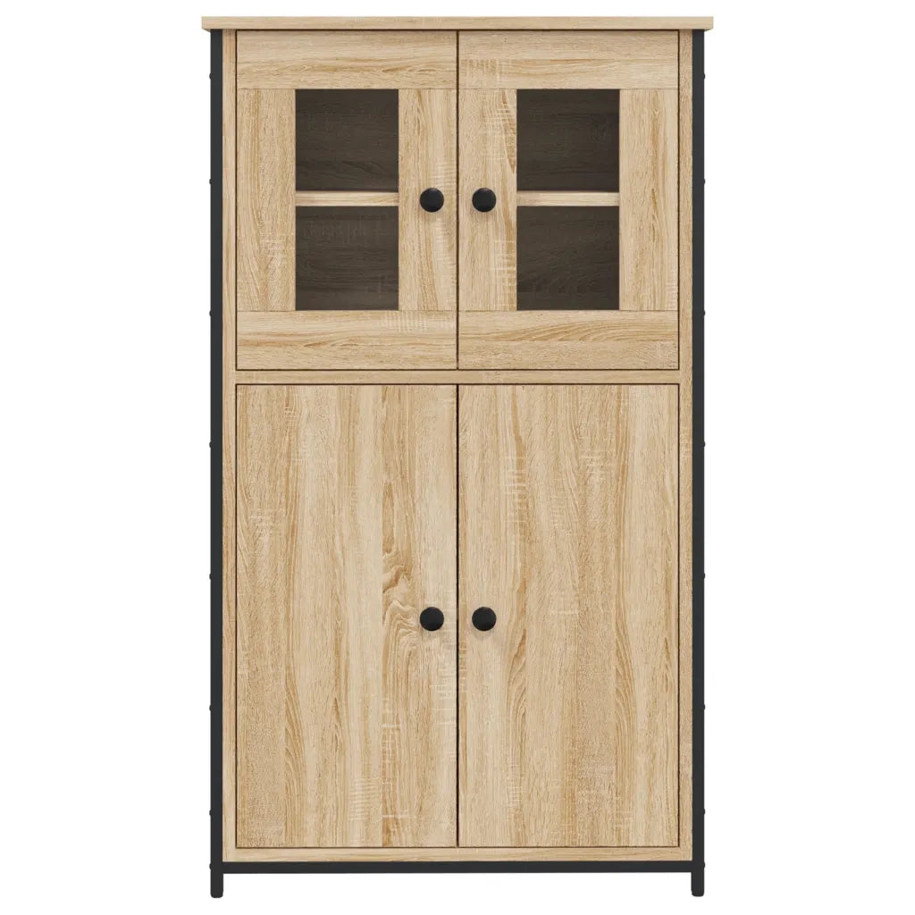 Credenza-Buffet-Armadio da cucina Rovere Sonoma 62x32x106,5 cm in Legno Multistrato