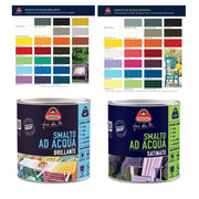 Smalto ad Acqua Brillante Satinato Inodore Ferro Legno Interno Esterno Boero Formato: 0,5 L, Colori: Verde Capri Satinato