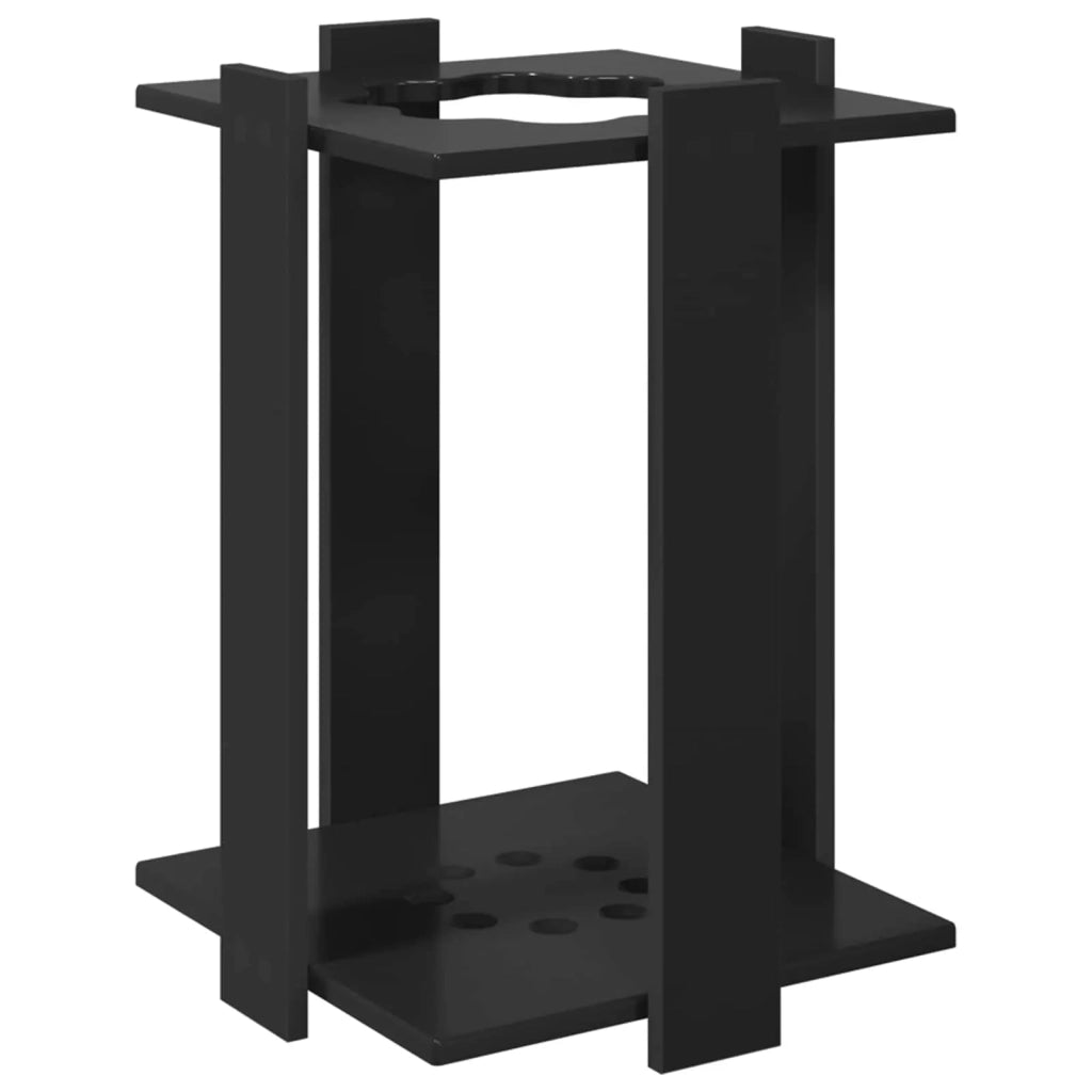Supporto per stecche da biliardo Legno ingegnerizzato Nero 3429726