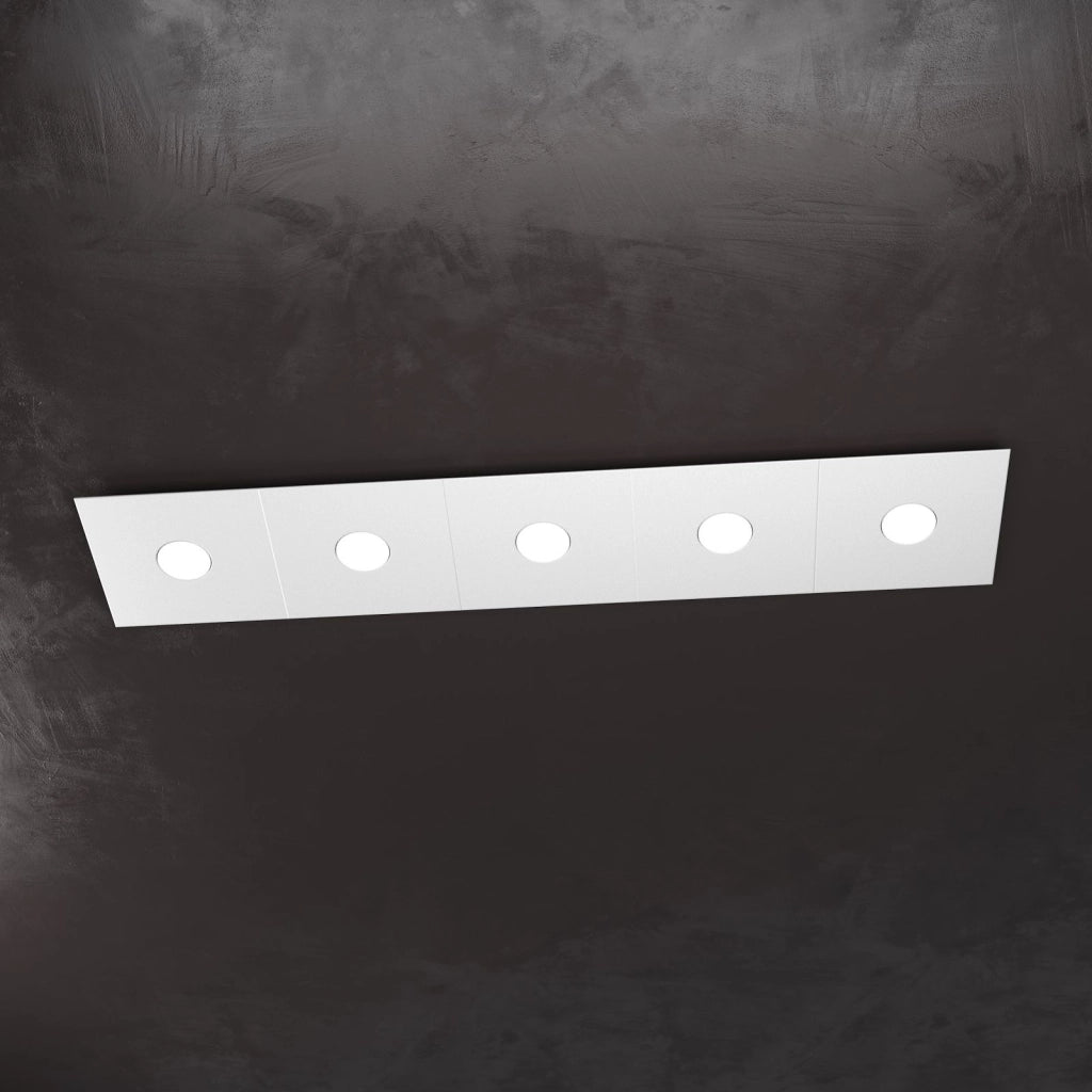 ECCENTRIC APPLIQUE-PLAFONIERA 5 LUCI GRIGIO 1156-5L-GR