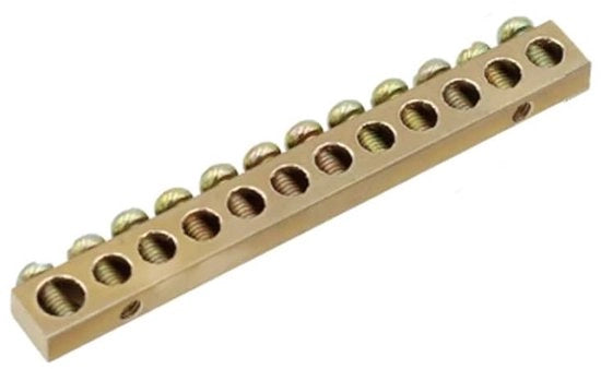 Allettamento plus - Binario di terra con blocco a viti con strisce di rame - 12 posizioni di serraggio - Ottimizzazione della distribuzione elettrica