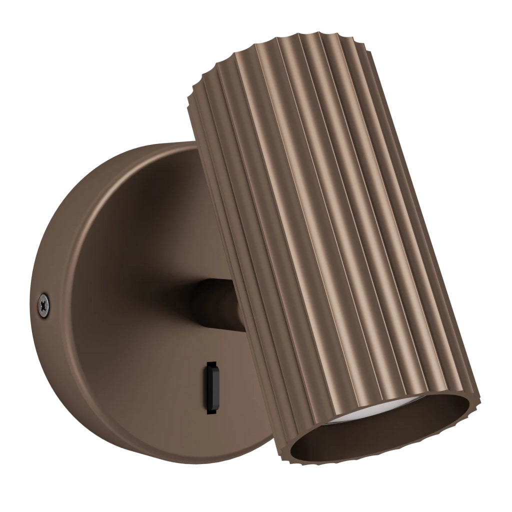 Applique Moderna Portillo Alluminio Bronzo 1 Luce Gu10 Ip20