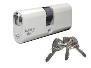 CILINDRO A INFILARE OVALE IN  ALLUMINIO 140  mm.60 decentrato (27x33) (140/05L)    OMEC