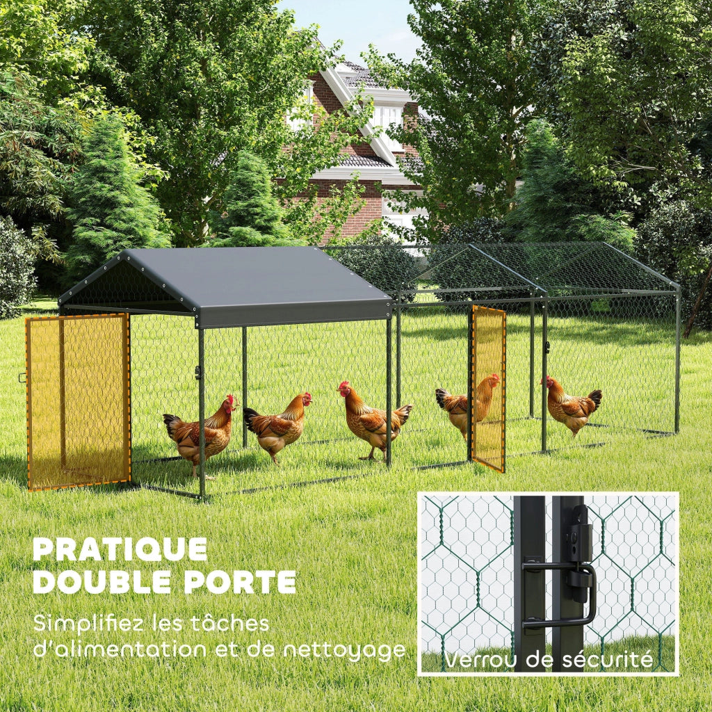Pollaiolo Esterno ¨C Minimal ¨C Nero 300x100x100 cm