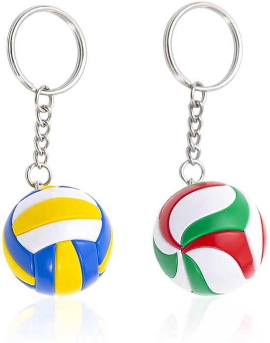 Volleybal-sleutelhanger in coppia - Miniatura in plastica/Ferro inossidabile - Accessori creativi/sportivi - Decorazioni per la porta - Leggero/duraturo - Accessorio per la porta