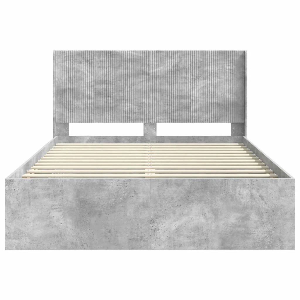 Letto da camera | Struttura del letto con stoccaggio e testata 3 pcs