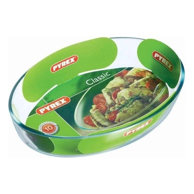 Pyrex 7070.55101 Tegame Ovale in Vetro Borosilicato 21x13 cm 700 ml Forno Microonde Lavastoviglie colore Trasparente