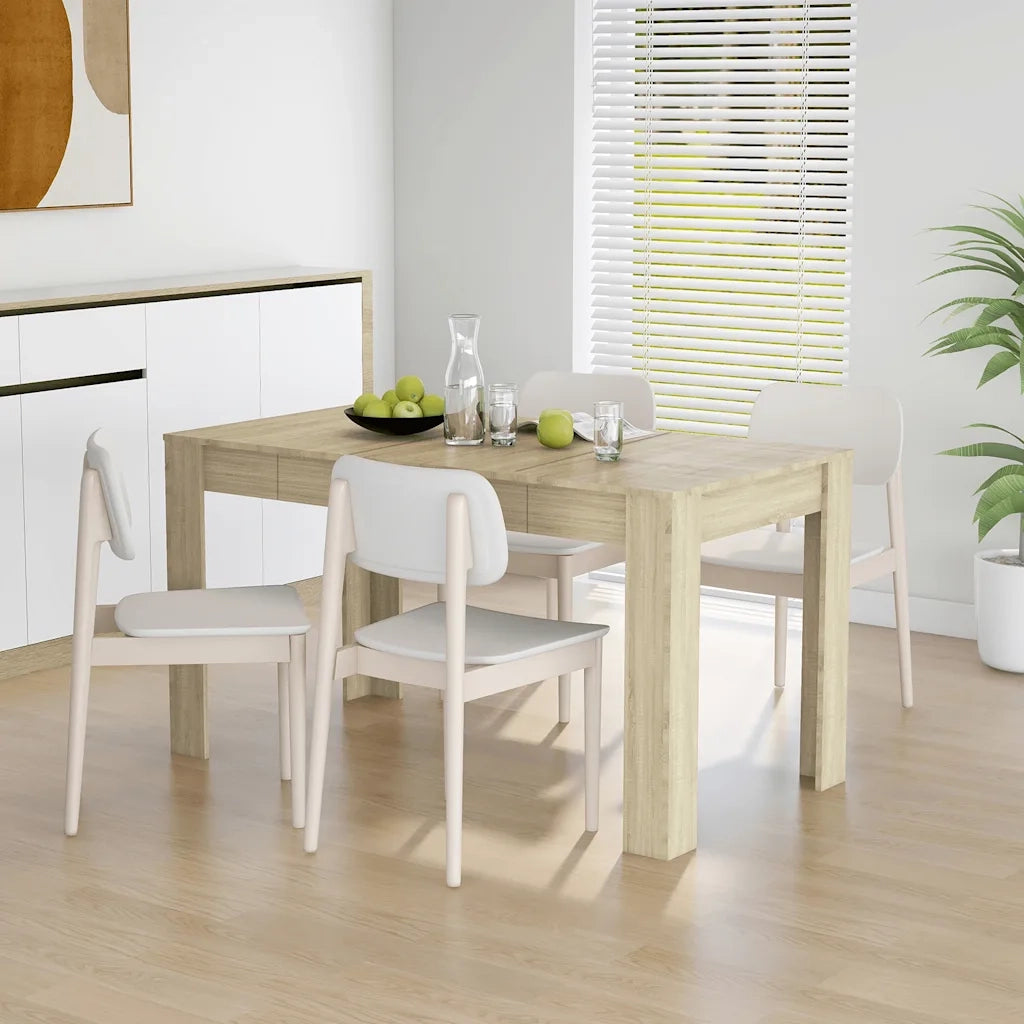 Tavolo da Pranzo Rovere Sonoma 140x74,5x76 cm Legno Multistrato 804205