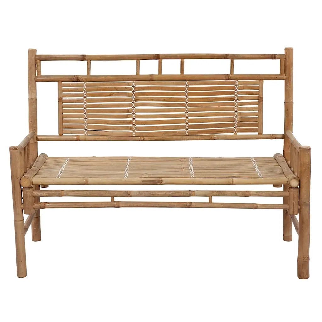 Panca da Giardino con Cuscino 120 cm in Bamb¨´ 121825