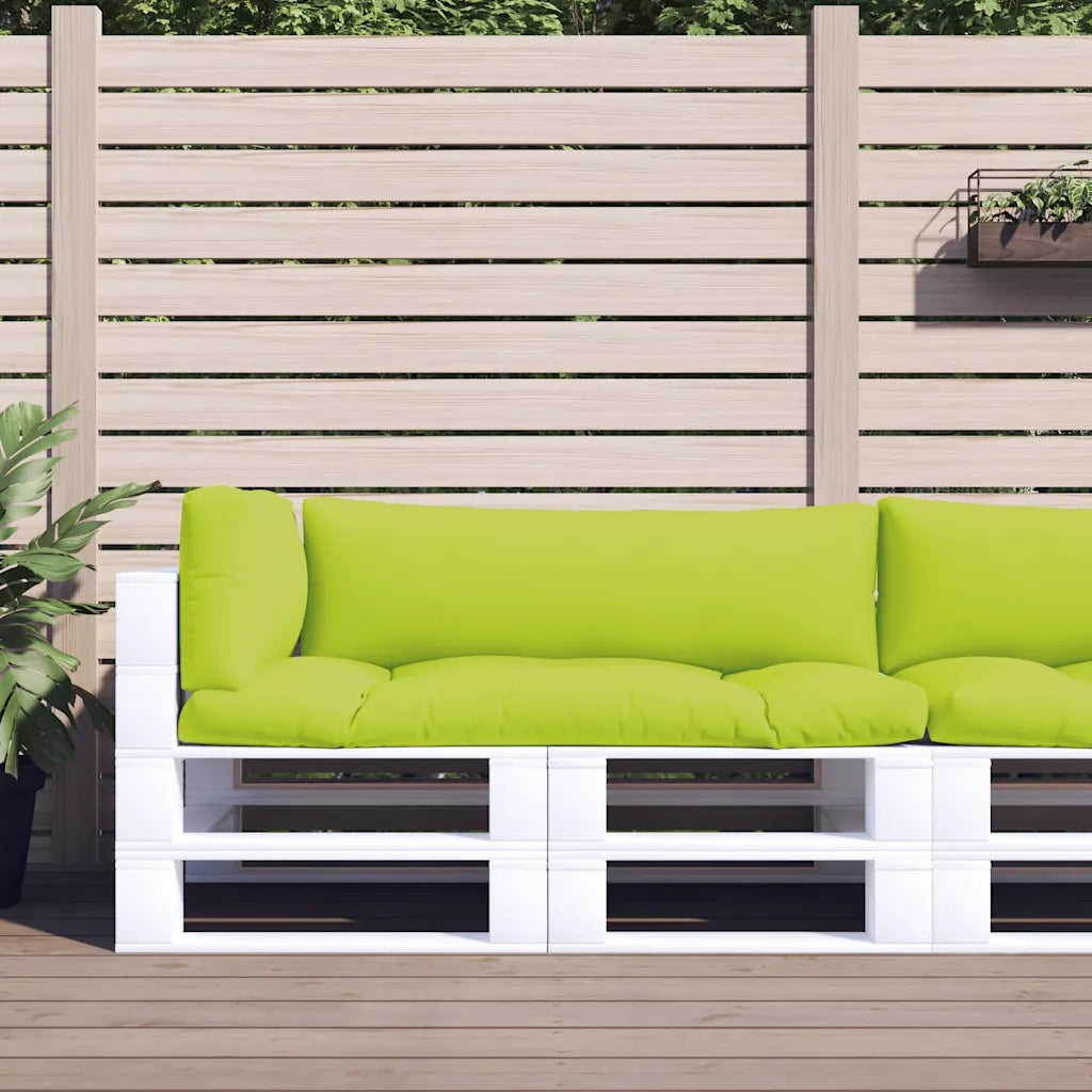 Cuscini per Pallet 3 pz Verde Intenso in Tessuto 360955