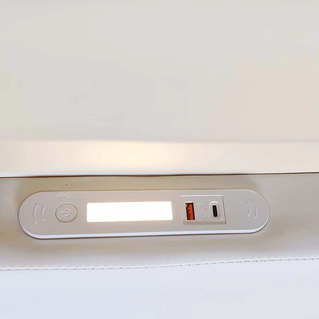 letto imbottito ecopelle bianco 90 x 200 cm