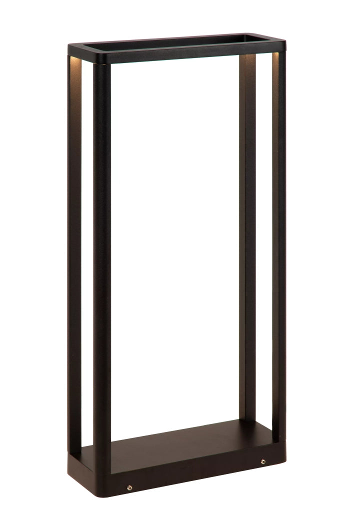 Paletto da esterno LED 9,2W IP65 nero Lucide Narvik