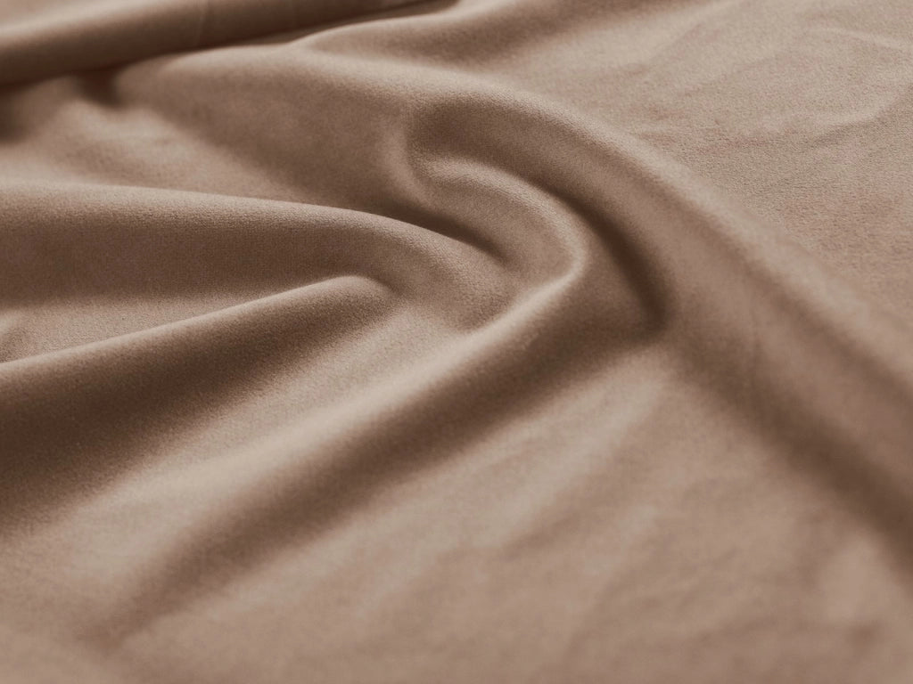 Cosmopolitan Design - Divano panoramico "Bali" 9 posti in velluto beige 