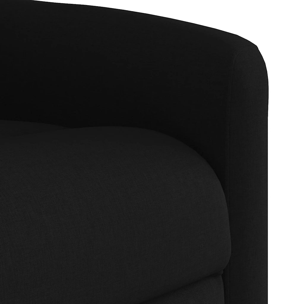 Poltrona Reclinabile in Tessuto Nero 4015578