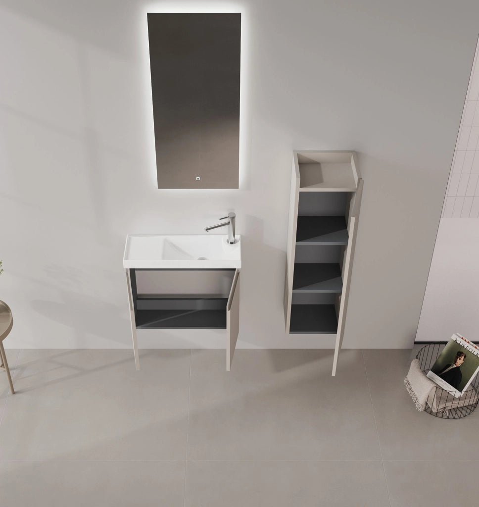 Mobile lavabo "Ferla 60" - 60 x 22 x 50 cm - Matte Mink