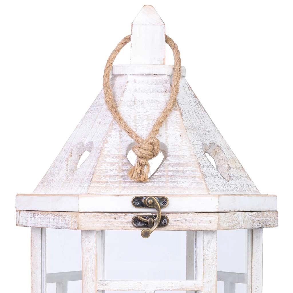 Lanterna in legno 22x22x51h cm