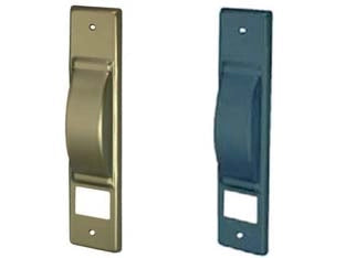 PLACCA PER AVVOLGITORI SEMINCASSO- - bronzato anodizzato - 5 pezzi