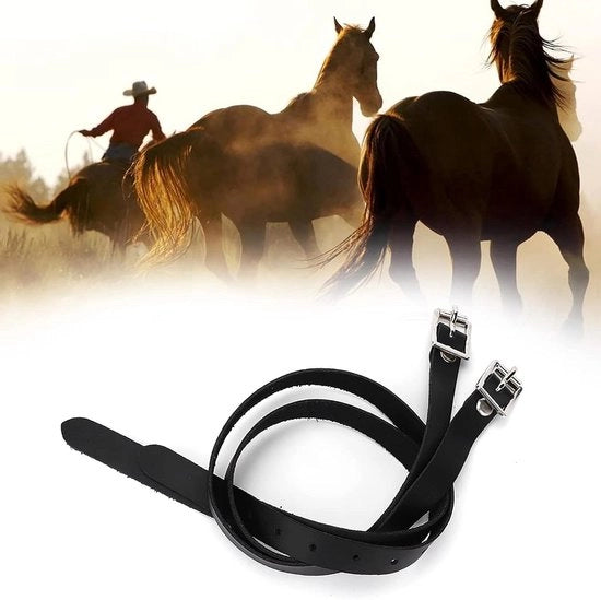 Cinturoni per Cavallo in Nylon con Chiusura a Bottone - 1 Paar 50cm Cinture in Pelle - Osservatori Equestri Corti con Fermo Cintura inclusi