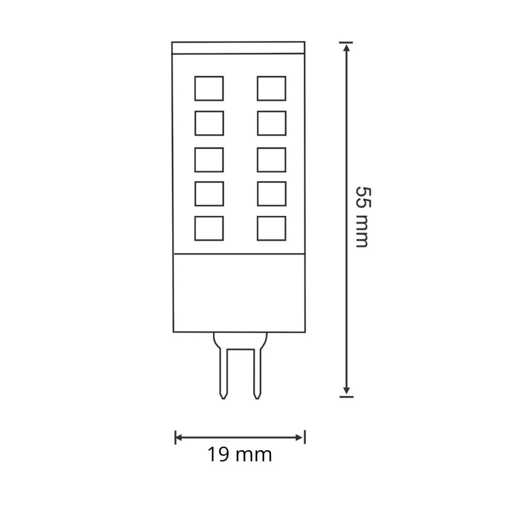 Lampadina LED SMD G9 4W 470lm 6500K Polux Platinum
