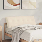 Cuscino per Schiena Beige 140 x 50 cm Tessuto in Microfibra 42014864