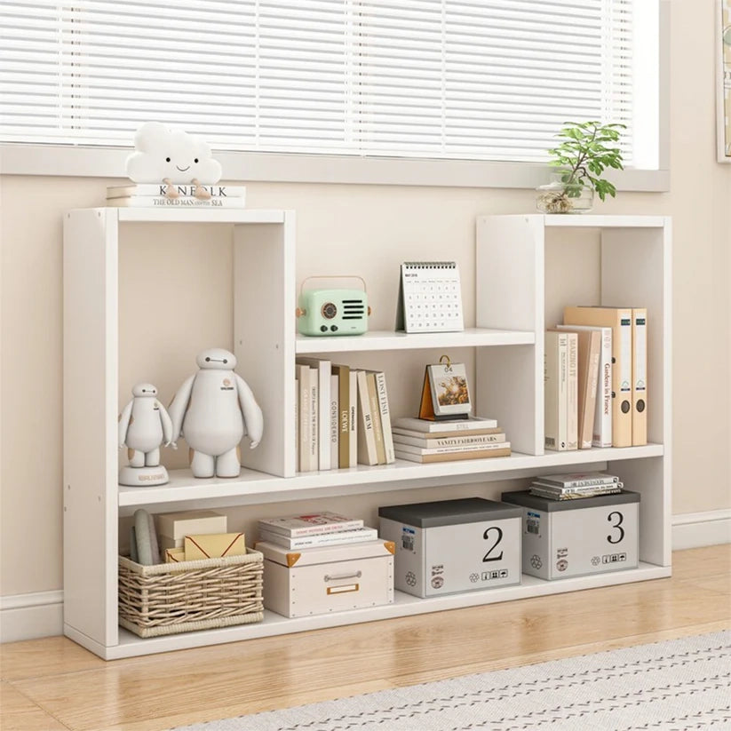 Scaffale per Libri Bianco 100x16x60 cm Ideale per Spazi Ridotti