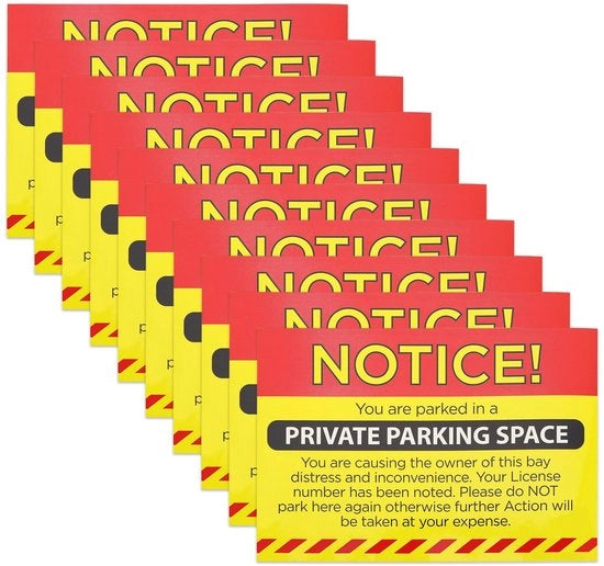 Etichette di avviso autoadesive 10 pezzi - Stickers autoadesivi autoattaccanti - Formato A6 - Apri e incolla - Resistente all'usura - Luccicante