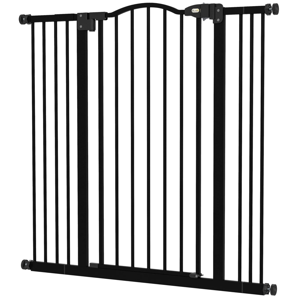 Barriera per Cani con Larghezza Regolabile 76-104 cm ¨C Zephmum ¨C Nero