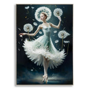 Dipinto Su Tela Laccato Dancing Con Cornice -b- cm 72x4x102