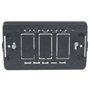 SUPPORTO FRUTTI VENUS MARLANVIL - PC NERO POSTI 3- 25 pezzi