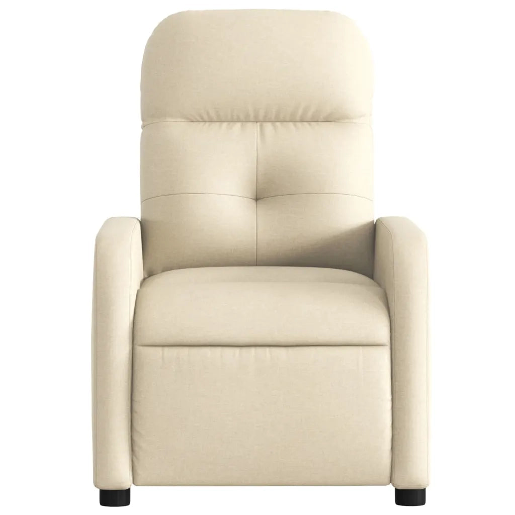 Poltrona Reclinabile in Tessuto Crema 374205