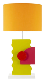 Lampada da tavolo in legno verde cm 30x60,5