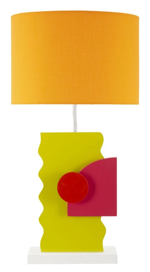 Lampada da tavolo in legno verde cm 30x60,5