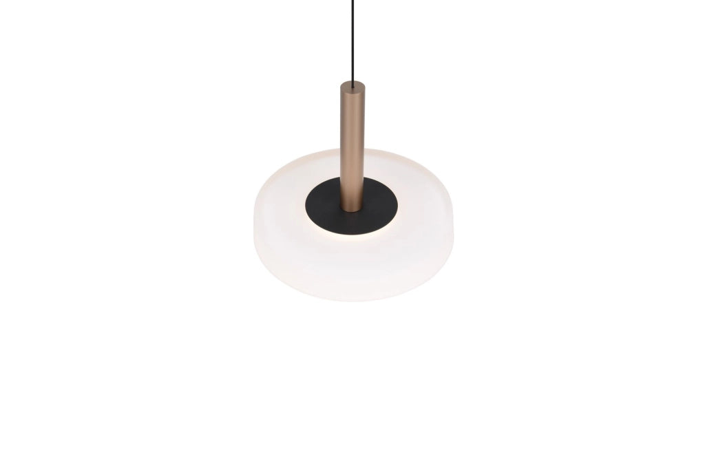 Lampada a sospensione moderna CELESTE Trio vetro bronzo LED