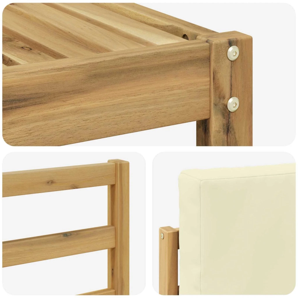 Set divani Legno di Acacia Massello 3391575