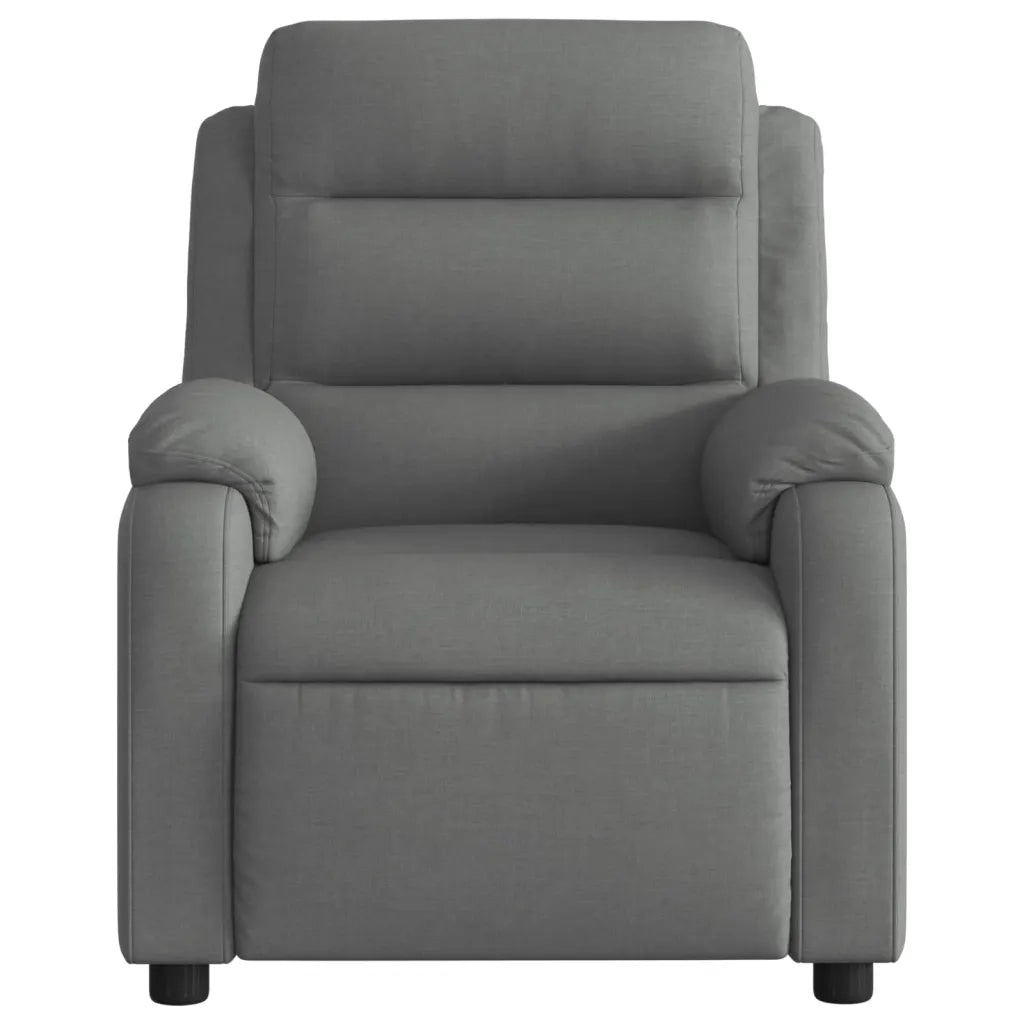 Poltrona reclinabile in tessuto grigio scuro 3205721