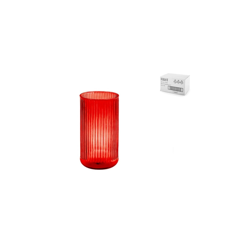 Bicchiere vetro venus rosso cl47