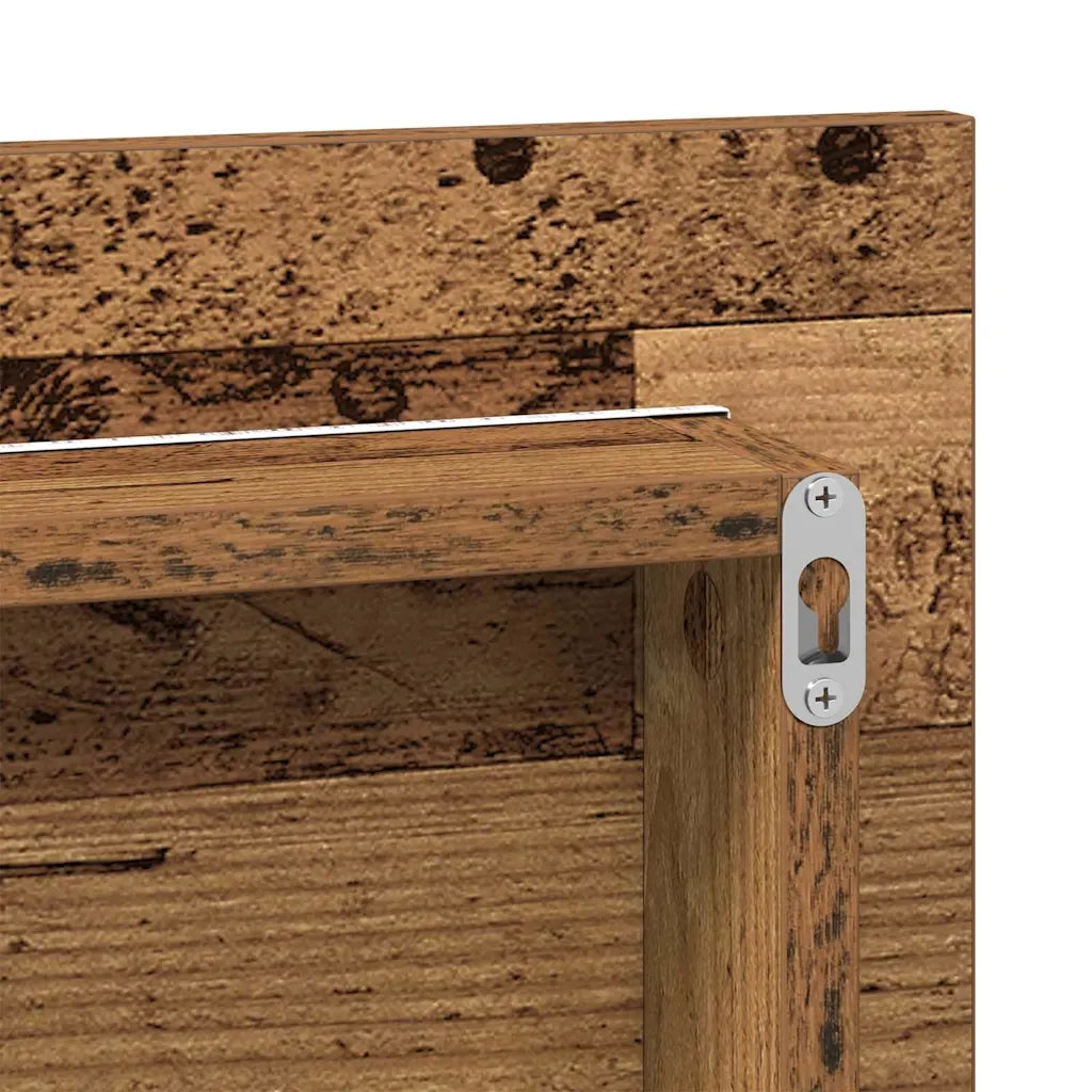 Specchio Legno vecchio 80 x 37 cm Vetro e Legno Ingegnerizzato 863306