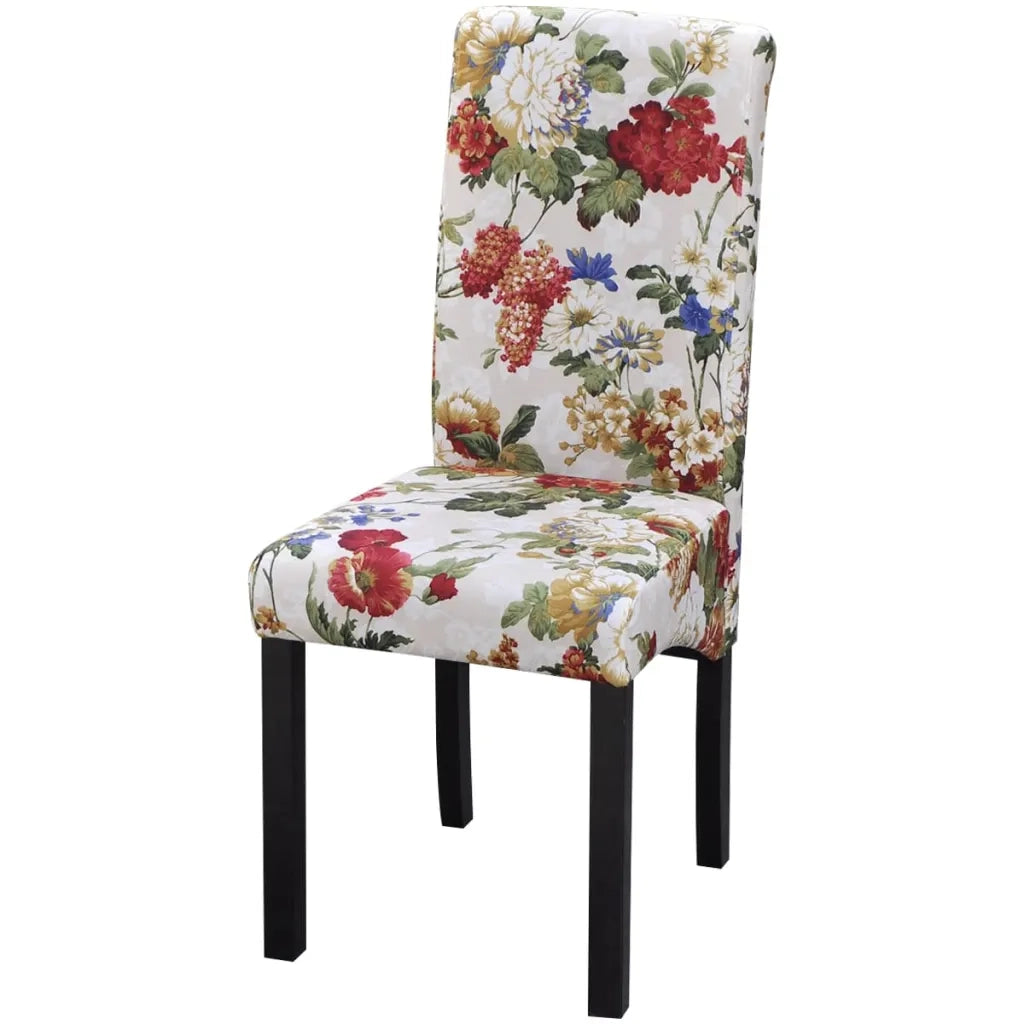 Sedie da Pranzo 6 pz in Tessuto Multicolore 272505