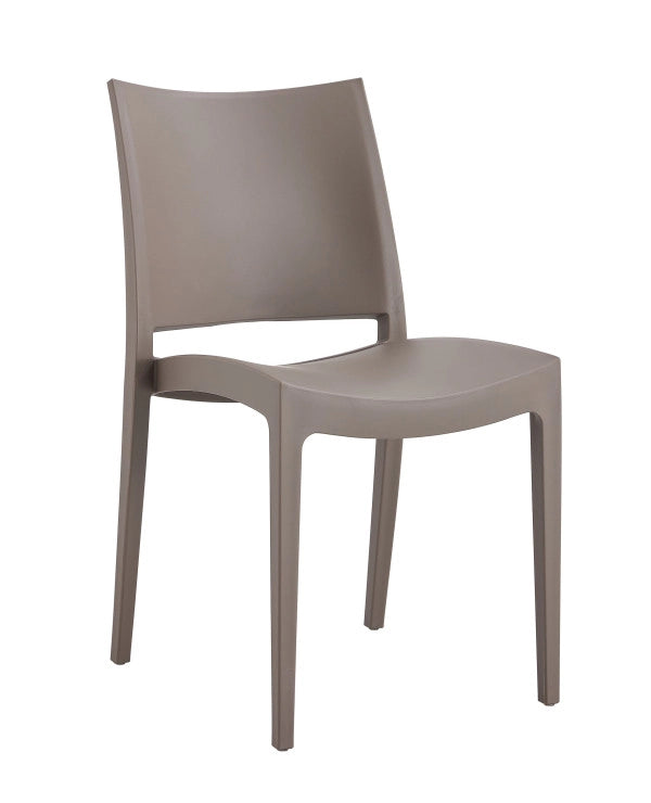 Sedia Flat tortora cm 56.5x44x81h