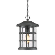 Lampada sospensione esterno nera E27 60W Crusade Quoizel