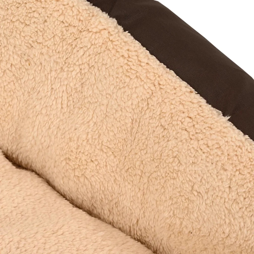 Lettino per Cani Marrone e Beige XXL 131366
