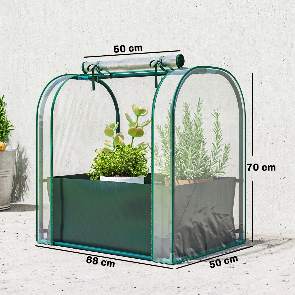 Mini Serra Portatile per Interni ed Esterni ¨C Zephmum ¨C Verde 68x50x70 cm