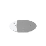 Rosone Tondo Metallo Cromo 3 Fori D40Cm